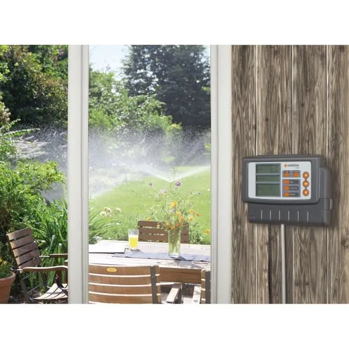GARDENA Programmateur 4030 Classic - Programmateur d'arrosage automatique multivoies pour systèmes escamotables