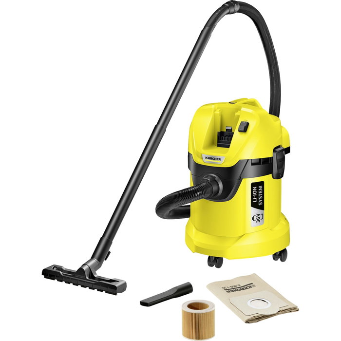 Karcher WD 3 Aspirateur sans fil multifonction eau et poussière 36V, 17L, 300W - sans batterie