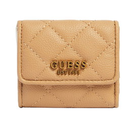 Guess Portefeuille en textile pour femmes, modèle SWQB8558440, couleur Beige - Accessoire de mode