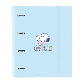 Reliure à anneaux Snoopy Love Bleu 27 x 32 x 3.5 cm