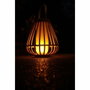 Marta Lampe solaire effet flamme en bambou naturel beige