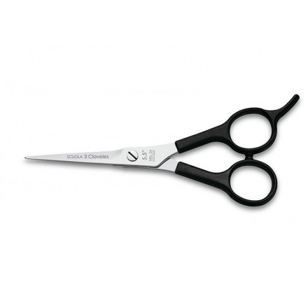 Tres Claveles Scuola Ciseaux de Coiffure 5.5 pol Microdentés Noirs Tres Claveles Scuola Ciseaux de Coiffure 5.5 pol Microdentés Noirs