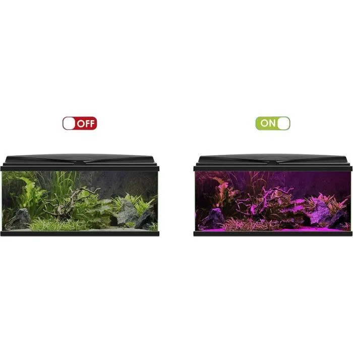 Ciano CIANO Rampe LED pour plantes d'aquarium avec convertisseur Aqua 60 et 80 LED, 6500K, rouge et bleu