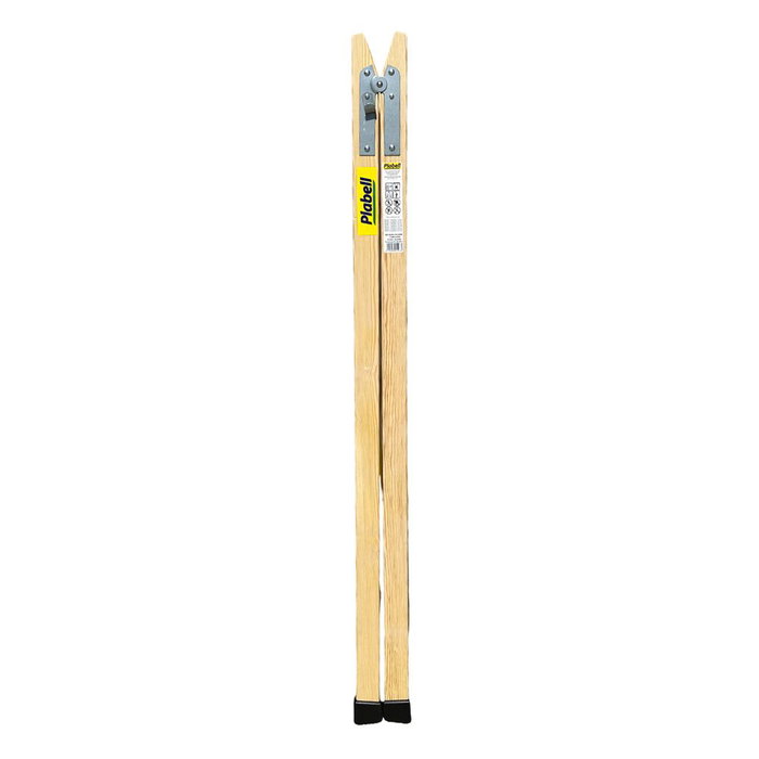 Plabell Échelle pliante à 8 marches bld-8 Bois 214 x 31/62 cm