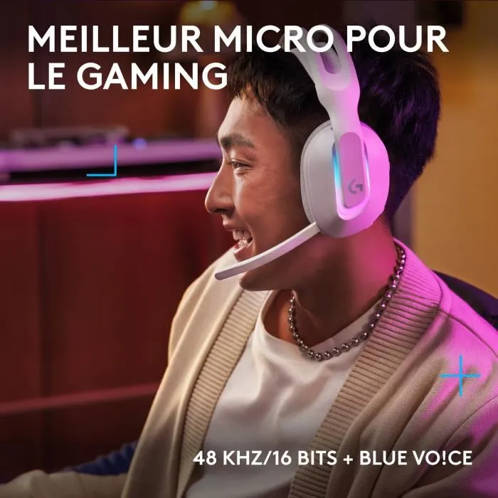 Logitech G G522 LIGHTSPEED Casque gaming sans fil Blanc