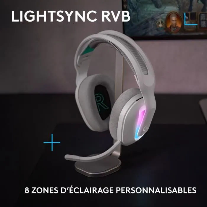 Logitech G G522 LIGHTSPEED Casque gaming sans fil Blanc