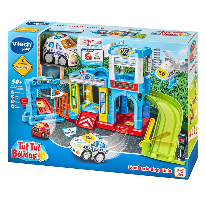Vtech - Comissariat de Police Jouet 80-569922 avec Véhicules Tut Tut Bólidos María, Voiture, Hélicoptère et Accessoires - Jouet d'Éveil Enfant 12 mois et plus Vtech - Comissariat de Police Jouet 80-569922 avec Véhicules Tut Tut Bólidos María, Voiture, Hélicoptère et Accessoires - Jouet d'Éveil Enfant 12 mois et plus