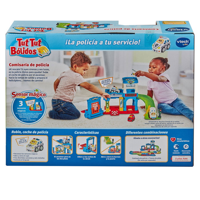 Vtech - Comissariat de Police Jouet 80-569922 avec Véhicules Tut Tut Bólidos María, Voiture, Hélicoptère et Accessoires - Jouet d'Éveil Enfant 12 mois et plus Vtech - Comissariat de Police Jouet 80-569922 avec Véhicules Tut Tut Bólidos María, Voiture, Hélicoptère et Accessoires - Jouet d'Éveil Enfant 12 mois et plus