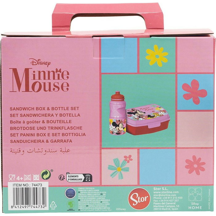 Licensing Coffret Cadeau Minnie Mouse avec Gourde et Boîte à Lunch