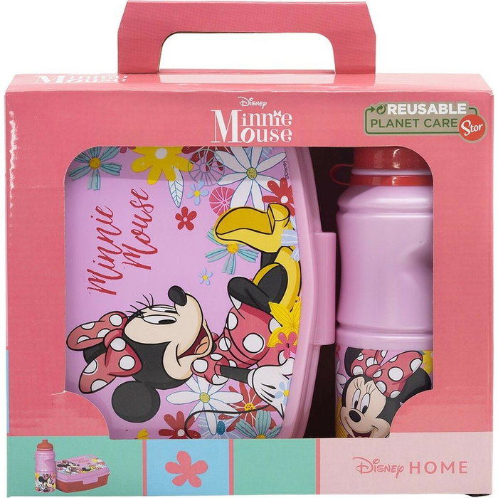 Licensing Coffret Cadeau Minnie Mouse avec Gourde et Boîte à Lunch