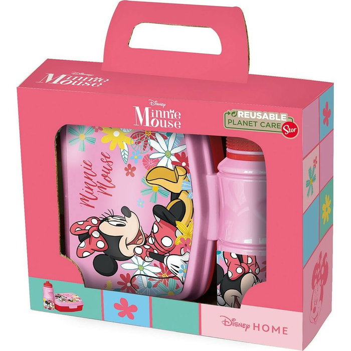 Licensing Coffret Cadeau Minnie Mouse avec Gourde et Boîte à Lunch