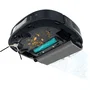 CECOTEC Conga Z100 Robot Aspirateur Laveur Autonome avec IA et Laser, 20 000 Pa, Nettoyage Profond avec Base de Vidange Automatique, Contrôle Bluetooth/Wi-Fi, Noir/Inox