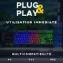 The G-Lab KEYZ CAESIUM TKL WIRELESS - Clavier gamer sans fil compact AZERTY - Noir - Anti-ghosting et rétroéclairage