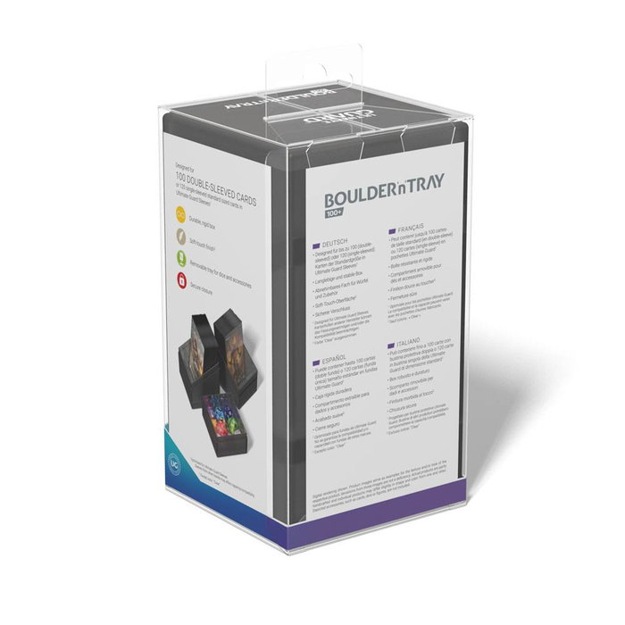 Ultimate Guard Boulder'n'Tray 100+ - Onyx Ultimate Guard Boulder'n'Tray 100+ - Onyx
