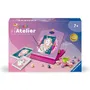 Ravensburger Coffret CreArt Atelier Peinture par Numéros 25574 avec Peinture Dorée et Chevalet Réglable - Loisir Créatif Enfants dès 7 Ans - 2 Tableaux
