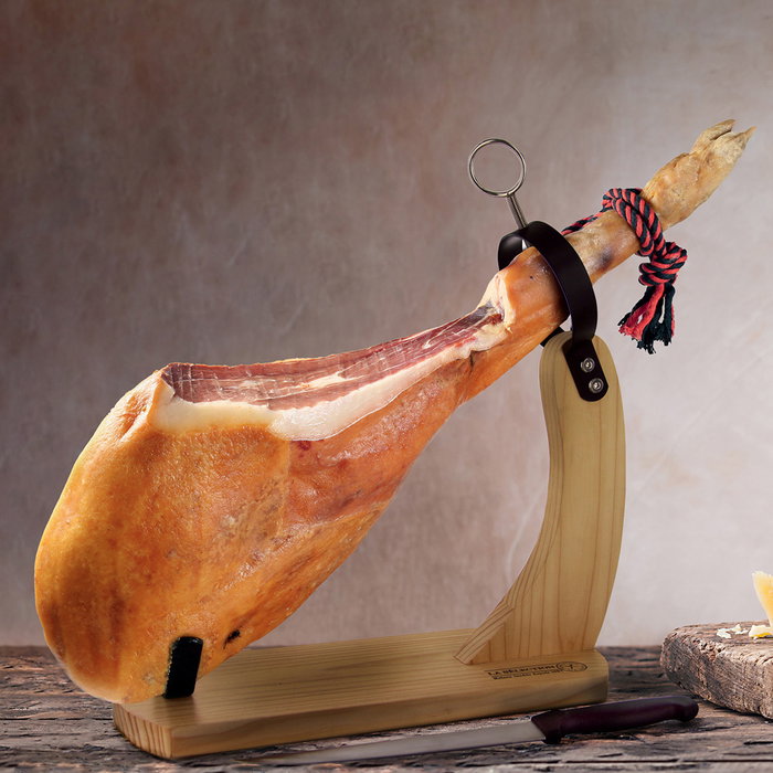 Cook Concept Jamonero avec couteau en bois de caoutchouc BISTROT Cook Concept Jamonero avec couteau en bois de caoutchouc BISTROT