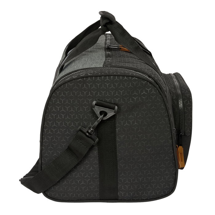 Sac de sport BlackFit8 Old school Noir Gris 55 x 26 x 27 cm