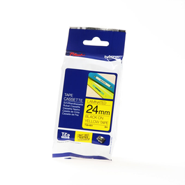 Brother TZE-651 / TZE651 Ruban thermique noir sur jaune pour étiqueteuse