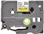 Brother Cassette à ruban TZe-651 laminé, noir sur jaune, 24 mm x 8 m, pour étiqueteuse P-touch, usage intérieur/extérieur