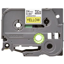 Brother TZe-651 Ruban laminé noir sur jaune 24 mm