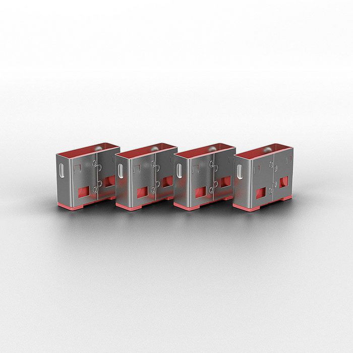 Lindy Bloqueur de port USB Type A - Lot de 4 avec clé, Code couleur : Rose Lindy Bloqueur de port USB Type A - Lot de 4 avec clé, Code couleur : Rose