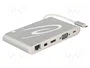 DELOCK Hub USB 11 ports gris