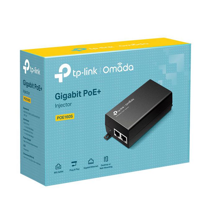 Omada TL-POE160S Injecteur PoE+ Gigabit 30W IEEE 802.3af/at pour AP, Caméra IP, Téléphone IP, Installation Murale ou Bureau Omada TL-POE160S Injecteur PoE+ Gigabit 30W IEEE 802.3af/at pour AP, Caméra IP, Téléphone IP, Installation Murale ou Bureau