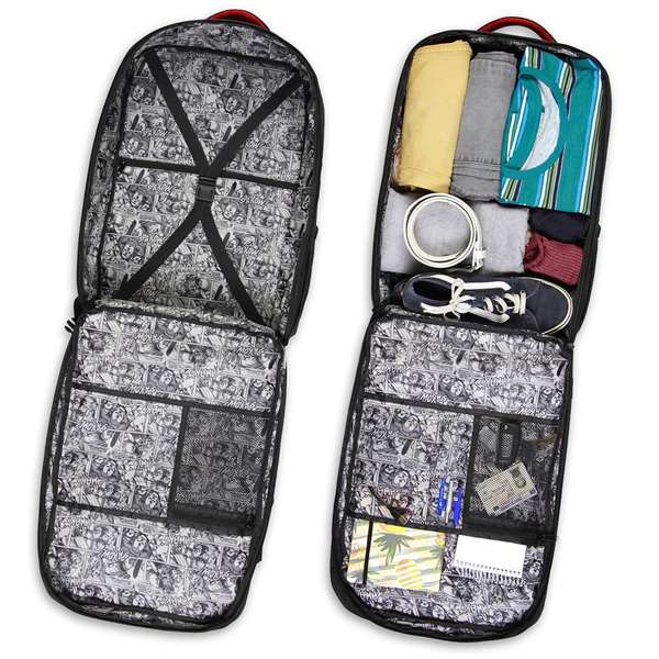 Karactermania Mochila Mercury Sac à Dos Marvel Comics 33 x 23 x 47 cm - Grand Capacité Voyage, Compartiment Ordinateur 17", Imperméable