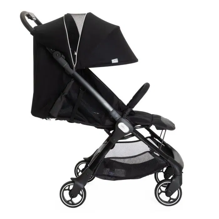 Chicco - Poussette Canne We 4 Roues - Ultra-légère 5.5 kg - Pliable d'une Main - Homologuée 22 kg - Compatible Sièges-auto Kory/First-Seat - Noir