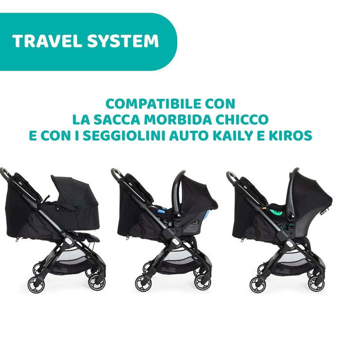 Chicco Poussette canne WE - Noir