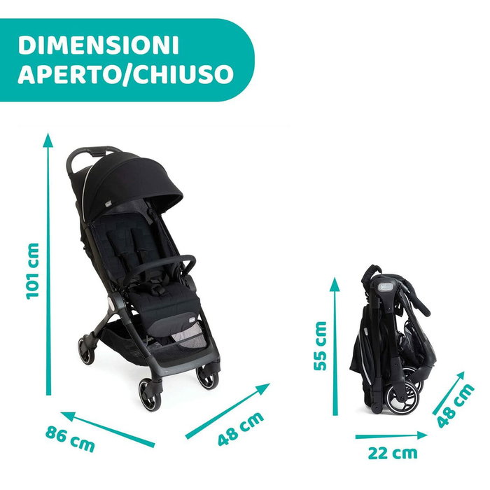 Chicco Poussette canne WE - Noir