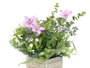 Ibergarden Maceta Carrée Fleurs Assorties Plastique 20x32x20 cm (Set de 8)