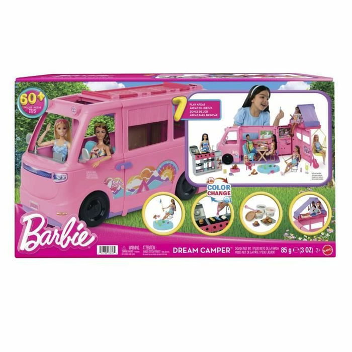 Barbie Super Caravana DreamCamper avec 60 accessoires Barbie Super Caravana DreamCamper avec 60 accessoires