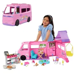 Barbie - Coffret Camping-Car de Rêve avec plus de 60 accessoires - HRJ78 - Jouet d'aventure pour enfants à partir de 3 ans