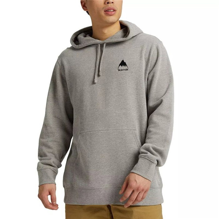 Sweat à capuche homme Burton Mountain Pullover Hoodie Gris clair S Sweat à capuche homme Burton Mountain Pullover Hoodie Gris clair S