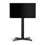 SMS Icon FH T 1450 EU BL - Support pour écran jusqu'à 75" (VESA 800x400), charge max 50 kg, noir - Avec étagère H2 Unislide