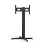 SMS Icon FH T 1450 EU BL - Support pour écran jusqu'à 75" (VESA 800x400), charge max 50 kg, noir - Avec étagère H2 Unislide