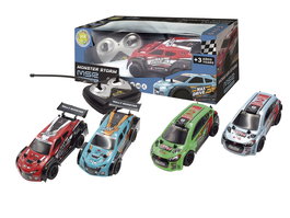 Tachan - Jouet Voiture Radio-Commandée Rally Storm Racing 1:26, 27 MHz (Modèle 60599), Fonctionne avec Piles AA (Non Incluses), Disponible en 4 Couleurs