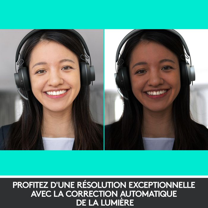 Logitech BRIO Webcam USB 4K/30 FPS et 1080p/60 FPS pour Streaming avec IA, XSplit et Désencombrement de l'Arrière-Plan Logitech BRIO Webcam USB 4K/30 FPS et 1080p/60 FPS pour Streaming avec IA, XSplit et Désencombrement de l'Arrière-Plan