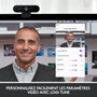 Logitech BRIO Webcam USB 4K/30 FPS et 1080p/60 FPS pour Streaming avec IA, XSplit et Désencombrement de l'Arrière-Plan