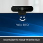 Logitech BRIO Webcam USB 4K/30 FPS et 1080p/60 FPS pour Streaming avec IA, XSplit et Désencombrement de l'Arrière-Plan