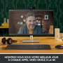 Logitech BRIO Webcam USB 4K/30 FPS et 1080p/60 FPS pour Streaming avec IA, XSplit et Désencombrement de l'Arrière-Plan