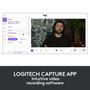 Logitech BRIO Webcam USB 4K/30 FPS et 1080p/60 FPS pour Streaming avec IA, XSplit et Désencombrement de l'Arrière-Plan