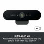 Logitech BRIO Webcam USB 4K/30 FPS et 1080p/60 FPS pour Streaming avec IA, XSplit et Désencombrement de l'Arrière-Plan