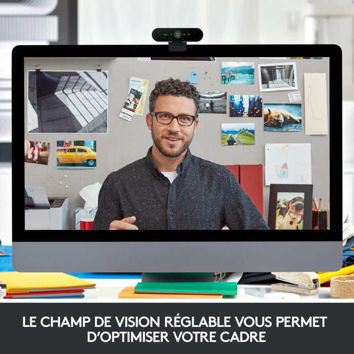 Logitech BRIO Webcam USB 4K/30 FPS et 1080p/60 FPS pour Streaming avec IA, XSplit et Désencombrement de l'Arrière-Plan Logitech BRIO Webcam USB 4K/30 FPS et 1080p/60 FPS pour Streaming avec IA, XSplit et Désencombrement de l'Arrière-Plan