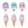 KIDS LICENSING Set de 6 gommes Sweet Dreams en forme de glace