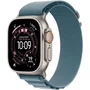 Apple Watch Ultra 3 GPS + Cellular - 49mm - Titane Naturel - Bracelet Alpine Loop Bleu Clair - S