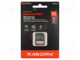 SANDISK Extreme PRO SDXC 512GB UHS-I U3 V30