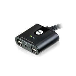 Aten US424 Commutateur USB 2.0 4x4 pour partage de clavier, souris et périphériques entre 4 ordinateurs