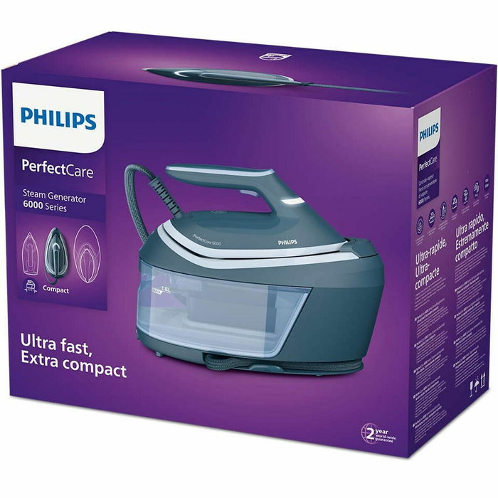 Philips PerfectCare 6000 PSG6042/20 - Centrale vapeur 8 bars, 1,8L, Bleu